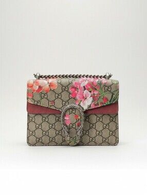 Gucci Dionysus Blooms GG Supreme Mini Chain Shoulder Bag – Authenticated